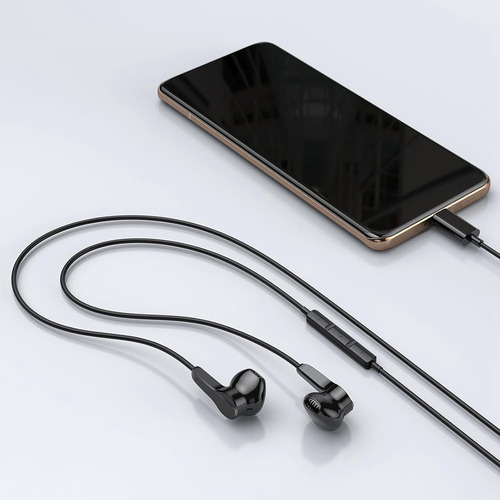 Auriculares Usb C Con Cable Magnético Y Micrófono, Entrada