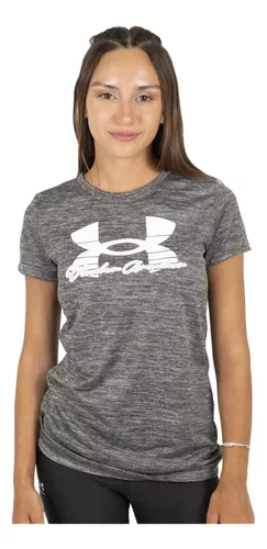 Remera Under Armour Mujer Tech Ssv Twist Negra - Sportotal