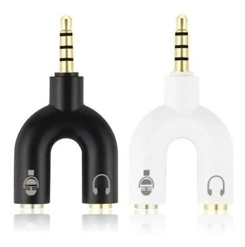 Splitter 3.5mm Adaptador Audio Separa Microfono Audifono