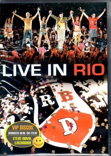 Dvd Rbd Live In Rio Rebelde - Original Novo Lacrado Raro