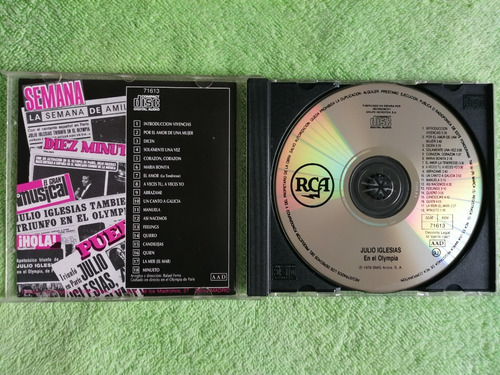 Eam Cd Julio Iglesias En Directo En El Olympia De Paris 1976