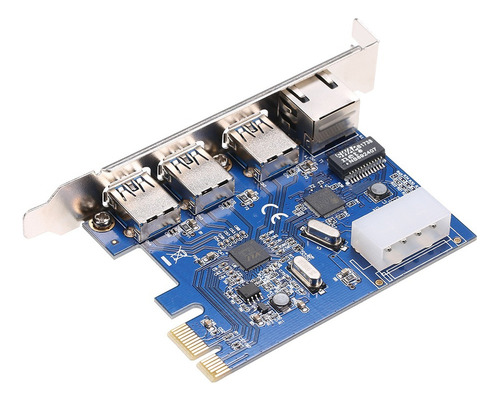 Tarjeta De Expansión Pci-e A Usb3.0 3 Puertos Usb3.0 Fuente