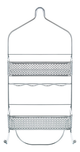 Organizador Para Regadera De Acero Color Satín Bath Styles Color Plata