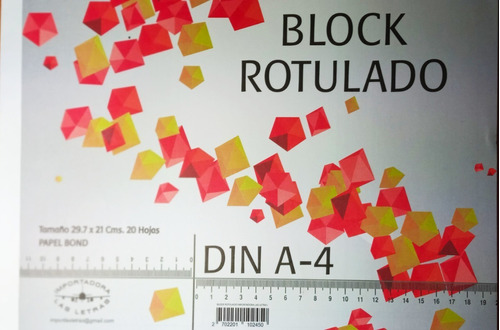 Block Din A-4 Rotulado (2 Block)