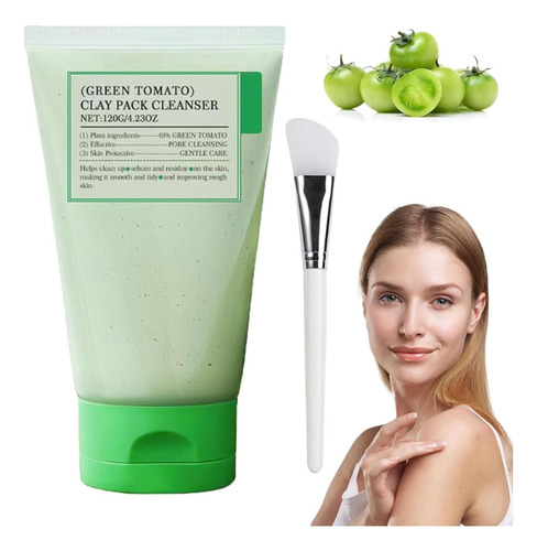 Mascarilla Limpiadora Facial Con Tomate Verde Yilest