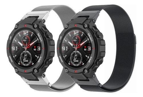 Malla Correa Metalica Para Huami Amazfit T Rex Calidad