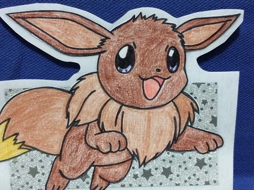 Sticker Casero Eevee Pokémon Bootleg H (Usado)