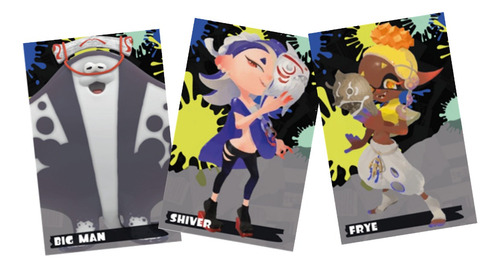 Amiibos (tarjetas) Set Splatoon 3 (3 Unid) Nuevos Nov23