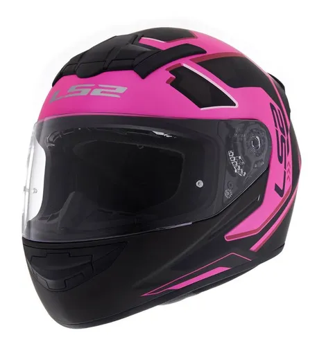 CASCO LS2 FF352 IRONFACE NEGRO ROSA MATTE S