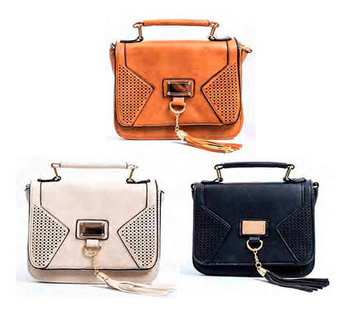 Bandolera Dtr Pu Cuadrada Flecos Ct Plumitaa 18031 Pmc