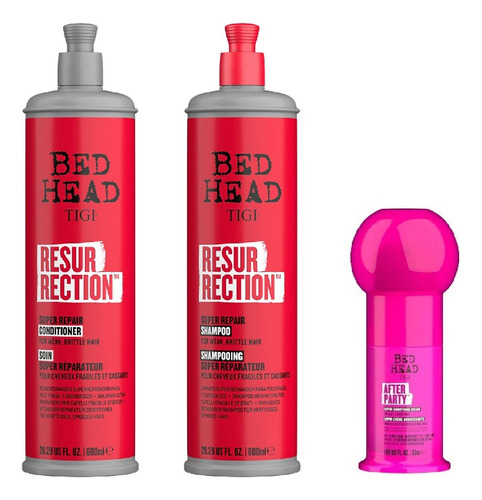 Tigi Bed Head Resurrection Sh + Ac 400ml + After Party Mini