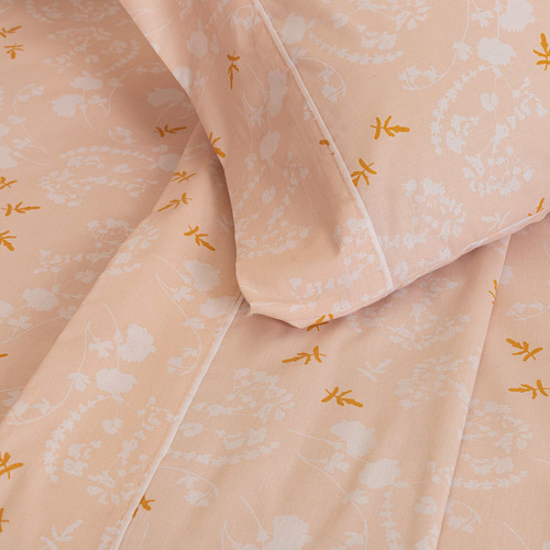 Sábanas De 2 Plazas Arredo Estampadas Florales Cl Color Rosa natural