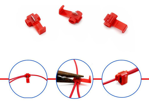 . 3 X 3x50 Piezas De Empalme Rápido Eléctrico 3 Piezas