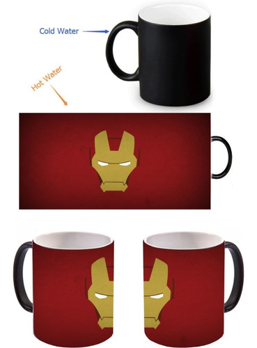Mug Mágico Iron Man Avengers  Pocillo