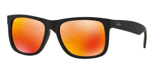Gafas De Sol Ray-ban®  Justin Marco Negro Lente Naranja.