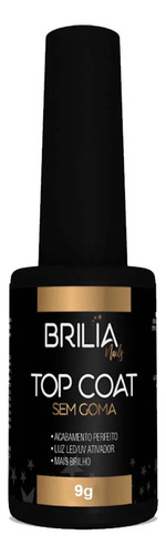 Top Coat 9g Brilia Nails - Pretinho Do Sucesso