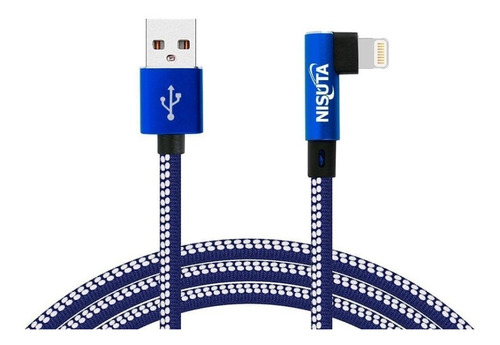 Cable Nisuta Nscateip9 Usb Para Lightning 90° De 1m 