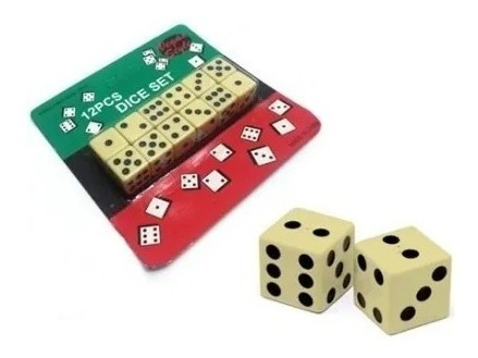 Conjunto Com 12 Dados Para Jogos E Tabuleiros 18mm