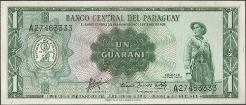Paraguay, 1 Guarani L1952 P193b