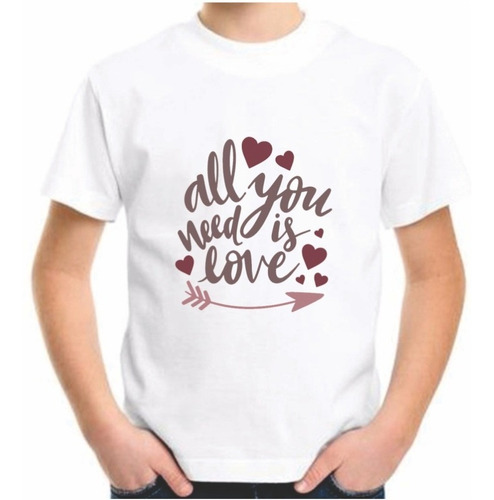 Remera Modal Estampada All You Need Is Love