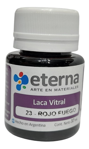 Laca Vitral Eterna 23 Rojo Fuego 37ml La Plata