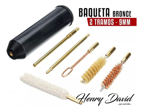 Baqueta Arma Corta Bronce Calibre 38 357 Kit Limpieza