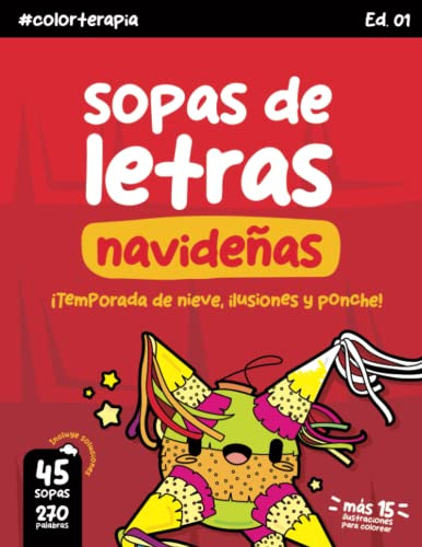 Sopas De Letras Navideñas: ¡temporada De Nieve Ilusiones Y P