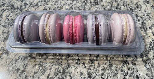 Embalagem Para 5 Macarons Grandes 40 Unidades