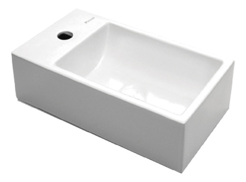 Bacha de baño de apoyar Piazza A146 blanco esmaltado  120mm de alto