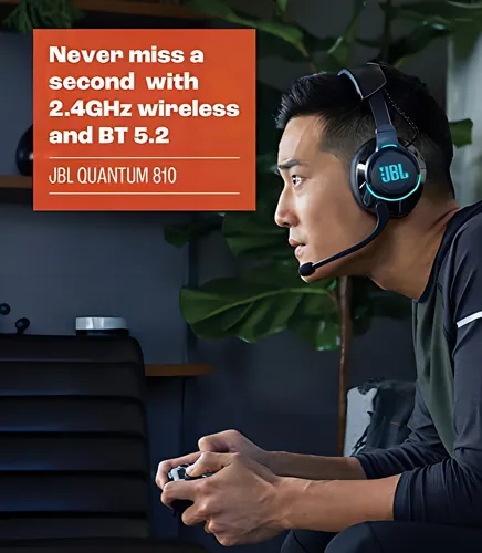 Audifonos Jbl Quantum 810 Gamer Wireless Color Negro