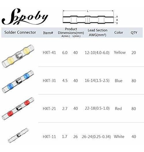 Conector Cable Sellado Soldadura Termorretractile Marina Bb