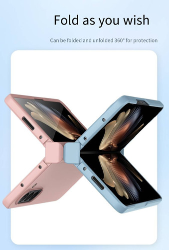 Funda Para Samsung Z Fold3/4/5/6 Funda Protectora Vertical Ultrafina, Funda Protectora Para Teléfono, Visualización Con Manos Libres