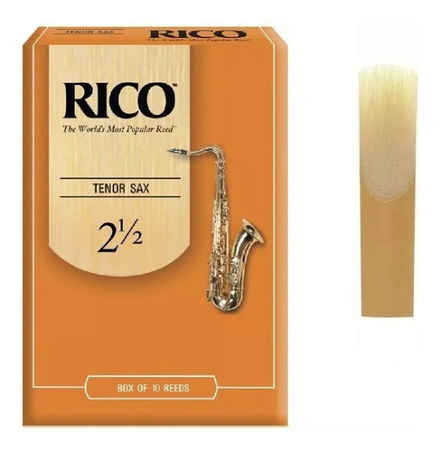 Caña Rico Para Saxo Tenor N° 2, 2.5, 3, 3.5 Precio X Unidad.