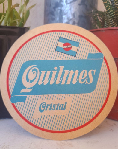 Antiguo Posasvasos Colección Cerveza Quilmes Cristal 1960