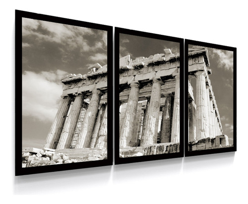 Quadros Decorativos Para Interiores Atenas Grécia 90x42cm
