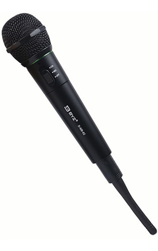 Microfone Sem Fio Byz D-mb-62 Profissional Completo Cor Preto