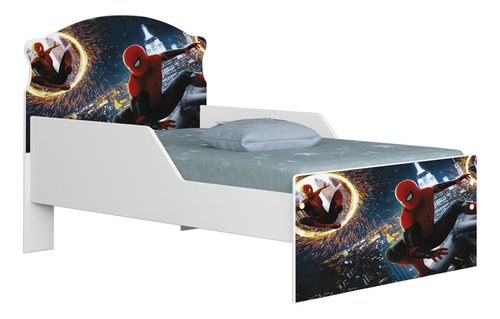 Quarto Infantil 3 Peças Com Mini Cama Herói Aranha Z53