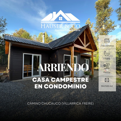 Atractiva Casa 2 Dorm 1 B En Parcela A 12 Min De Villarrica