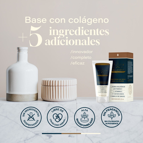 Imagen 5 de 7 de Crema Reparadora Contorno De Ojos Piel Sensible Collagenic