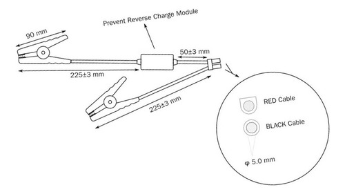 Cable Booster For Conexión De Batería De Coche Jumper Jumpe