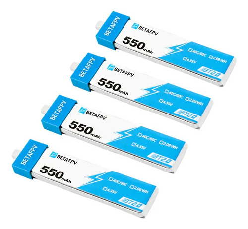 Batería Betafpv Bt2.0 550mah 1s (4pcs)