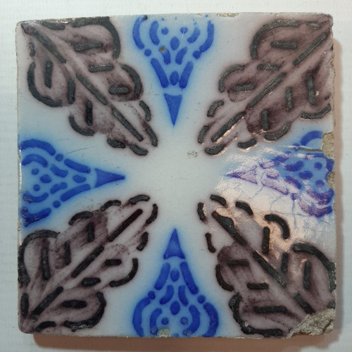 Imagen 6 de 8 de Antiguo Azulejo Pas De Calais 7649