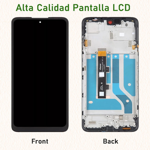 Jzahin Pantalla Para Moto Edge 20 Lite 5g Xt2139-1 Display Con Marco Black