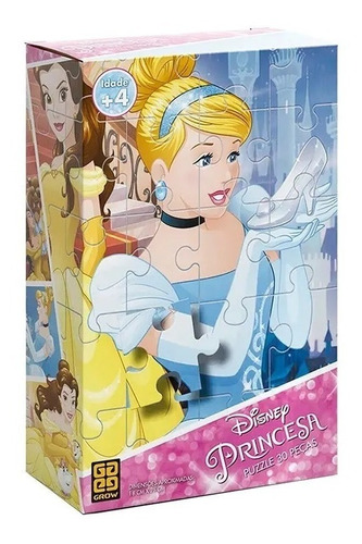 Quebra-cabeça Princesas Disney Puzzle 30 Peças - Grow 2372