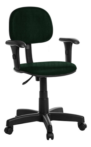 Cadeira De Escritório Secretaria Com Braço Rcp Cor Verde