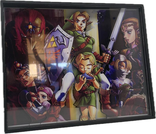 Cuadro 3d (shadow Box) The Legend Of Zelda Ocarina Of Time