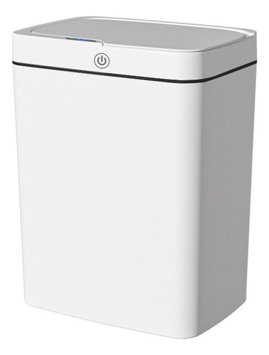 Lixeira Automática Retangular 14 Litros Com Sensor Branca