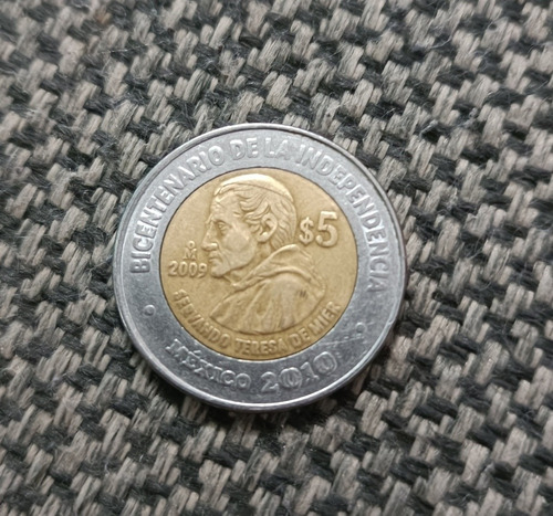 Moneda 5 Pesos Servando Teresa De Mier