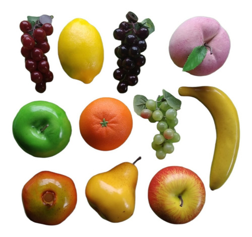 Frutas Artificiales  Grandes, Paquete Por 8 Unidades 