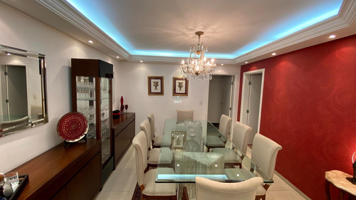 Imagem 8 de 30 de Vendo Lindo Apartamento Decorado No Bairro Aparecida, Santos, 3 Suítes, Lavabo, 2 Vagas Paralelas, Portaria 24 Horas, Elevador - Ap04071 - 69715781